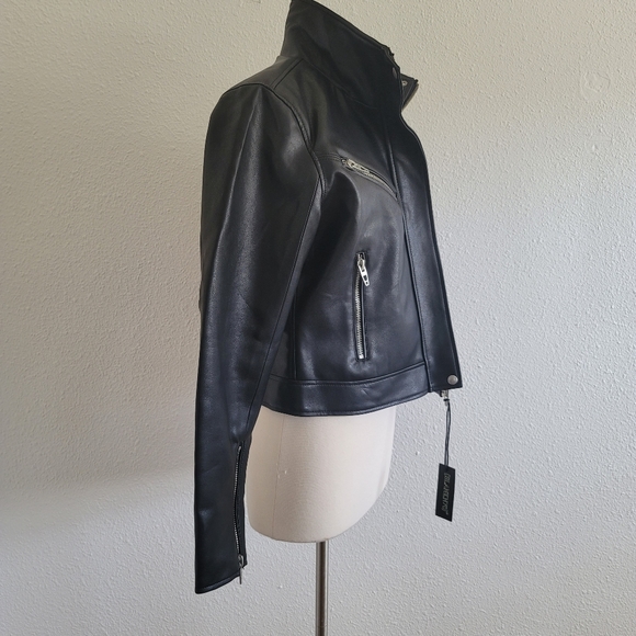 BLANK DENIM MOTO JACKET - Picture 13 of 15